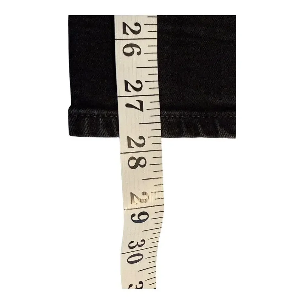 Gap Women's True Skinny Mid‎ Rise Jeans Size 4 Black Dark Wash Denim